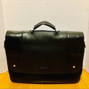 Kenneth Cole Black briefcase leather